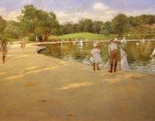 Chase William Merritt The Lake for Miniature Yachts aka Central Park. ����, ������ �������