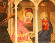 Fra Angelico Annunciation, 1432-43, Museo Diocesano, Cortona. ���������, ��� �������� �� F