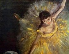 Degas Edgar Dancer bowing Sun. , --