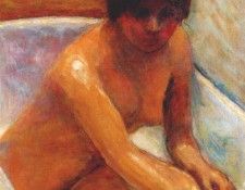 bonnard nude in the bath 1917.  