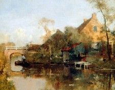 Vreedenburgh Cornelis Farm next to canal Sun. Vreedenburgh, Корнелис