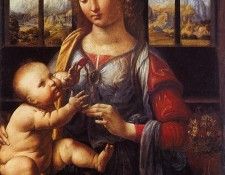 Leonardo da Vinci - Madonna with. ,  