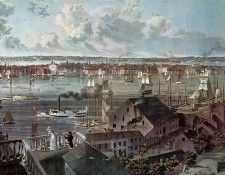 JLM-1837-J W Hill-New York from Brooklyn Heights. ,  