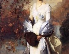 Sargent John Singer Portrait of Pauline Astor. ,  