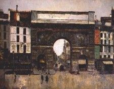utrillo la porte saint-martin c1909. �������, �����