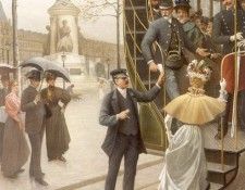 Houry Charles Borromee Aantoine Catching the Trolley. Houry,   