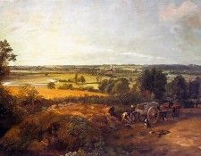 CONSTABLE - STOUR VALLEY AND DEDHAM VILLAGE, APPROX. 1814,(1). ��������� ����