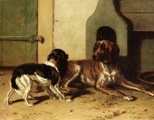 Cunaeus Conradyn A King Charles Spaniel And A Drentse Partridge Dog. ������, Conradyn