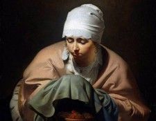 Everdingen van Cesar Bo�tius Young woman as winter Sun . ���������� ��� ������