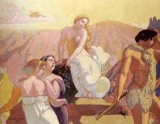 Denis Maurice Psyches Parents Abandon Her On The Summit Of The Mountain. , 