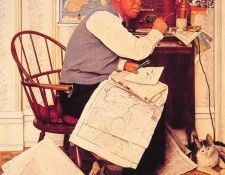 Man Charting War Maneuvers. �������, ������