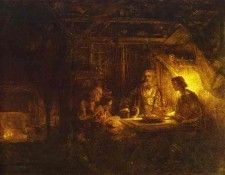 Rembrandt - Philemon and Baucis.    