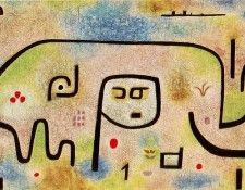 Klee Insula Dulcamara, 1938, Oil on newsprint, mounted on bu. , 
