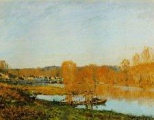 Sisley Lautomne. Bords de la Seine pres Bougival, 1873, 46x. , 