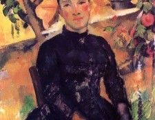 CeZANNE MADAME CeZANNE I VaXTHUSET,1891-92,  METROPOLITAN MU. , 