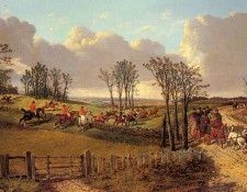 Herring Sr John Frederick A Hunting Scene With A Coach And Four On The Open Road. ������, ���� ��������