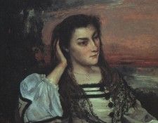 Courbet Portrait of Gabrielle Borreau (The Dreamer), 1862, o. , 