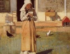 Homer Winslow The Sick Chicken. , 