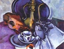 kuprin still life with pipes 1917. 