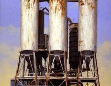 Larko Valeri OBSOLETE TANKS, JERSEY CITY oil on paper 42 by 32in. Larko, 