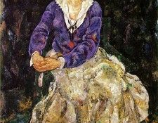 Schiele Portrait of the Artists Wife, Seated, 139.5x109.2 c. ����, ����