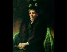Portrait of the artists mother Maria Goldie c1900 92x73cm. , 