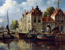 Geijp Adriaan Marinus City canal Sun . Geijp, 