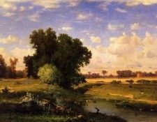 Inness George Hackensack Meadows Sunset. , 