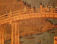 Hiroshige Utagawa Kyobashi Bridge. 