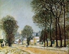 Sisley Alfred Louveciennes in the snow Sun. , 