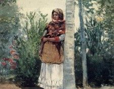 Homer Winslow Under a Palm Tree. , 