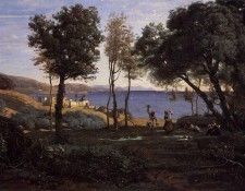 Corot View near Naples. , --