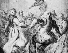 Venne van de Adriaen Farmers dance Sun. ,   
