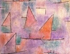 Klee Harbor with Sailboats, 1937, oil on canvas, Musee Natio. , 