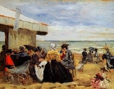 Boudin Eugne On the beach Sun. �����, ����