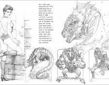 42 Daruma!  Keith Parkinson  SpellBound SketchBook Vol 1. , 