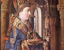 Eyck Jan van The Madonna with Canon van der Paele detail 1. ,  