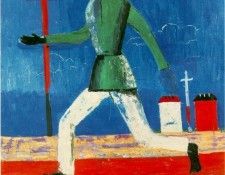 Malevitj Running Man 1932-34 Oil on canvas (79 x 65 cm.) Mus. , 