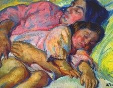 tarkhoff maternity, harmony in pink 1909. 