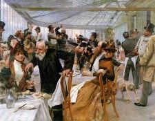 Birger Hugo Artists breakfast in Cafe Ledoyen Sun. ������, Hugo