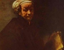 Rembrandt - Self-Portrait as St. Paul.    