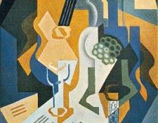 Gris Still Life with Fruit Dish and Mandolin, 92x65 cm, Priv. ����, ����