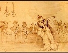 Sargent Sketch-After-El-Jaleo-sj. ��������,