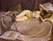 Caillebotte Gustave Femme Nue Etendue Sur Un Divan. , 