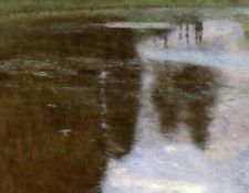 1899 Stiller Weiher im Schlosspark von Kammer. , 
