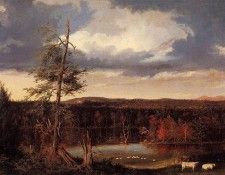 Cole Thomas Landscape the Seat of Mr. Featherstonhaugh in the Distance 1826. Коул, Томас