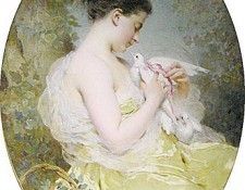 Chaplin Jeune fille a la colombe. ������, ������