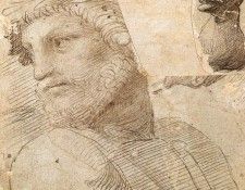 Raphael Study for the Head of a Poet. 