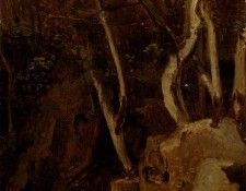 Corot Jean Baptiste Camille A Civita Castellana Rochers Boises. , --