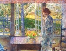 hassam the goldfish window 1916. , 